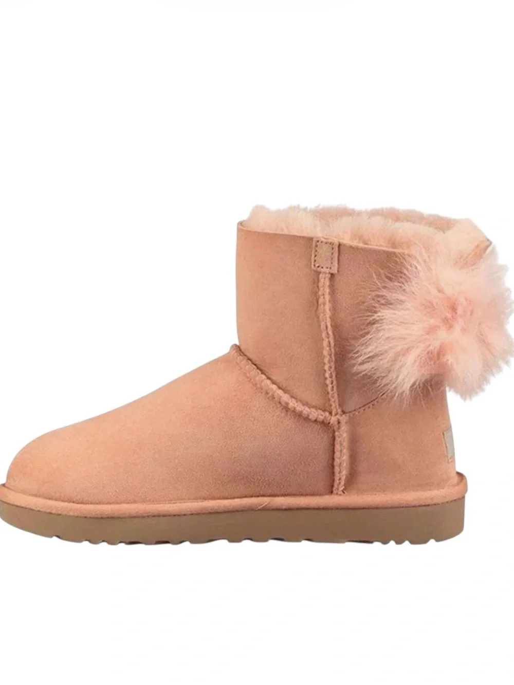 Rare! UGG Fluff Bow Mini Boots